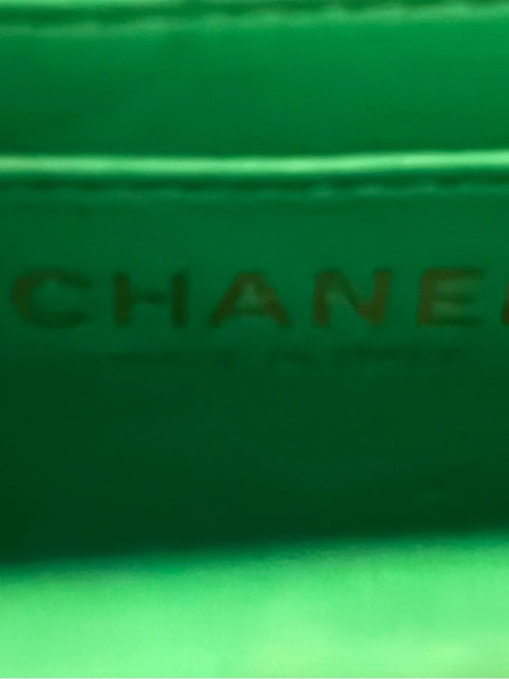 CHANEL Green Quilted Mini Flap Bag